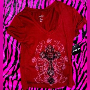 Carbon Maroon Graphic Tee